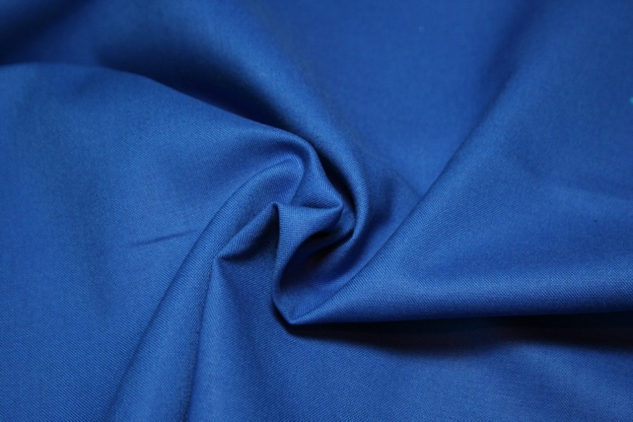 10cm Baumwollstoff uni (Standardqualität) kobaldblau  (Grundpreis € 8,00/m)